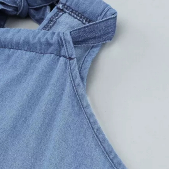 1 2x left 🌼New Boutique denim halter top - Picture 6 of 8